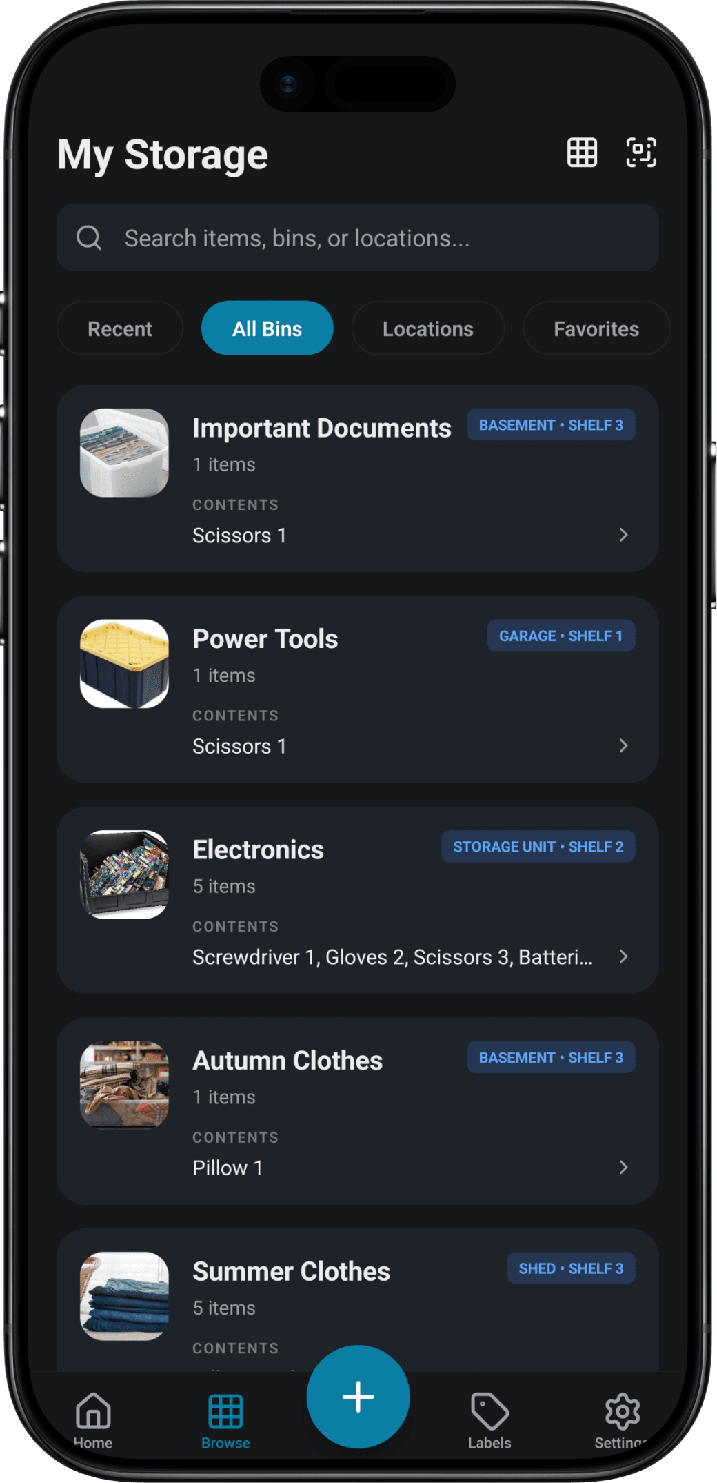 Browse Screen