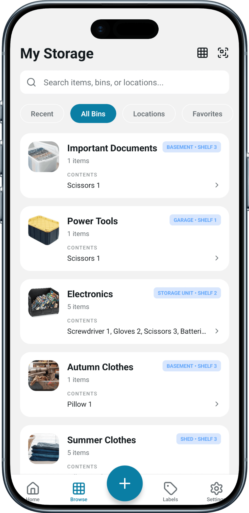 Browse Screen