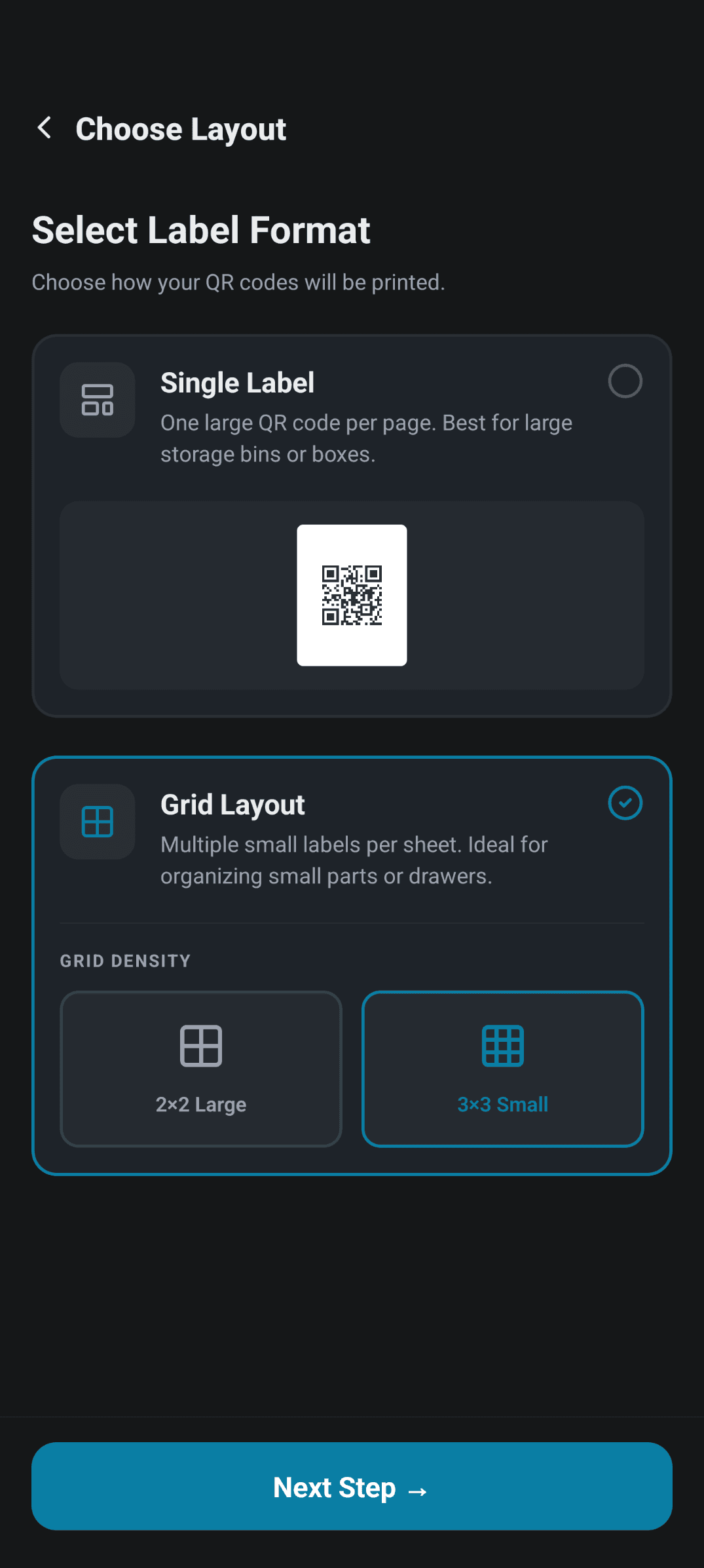 Label Formatting Dark